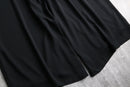 black baggy easy poly pants