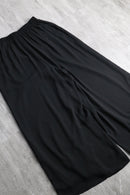 black baggy easy poly pants