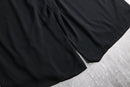 black baggy easy poly pants