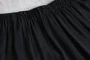 black baggy easy poly pants