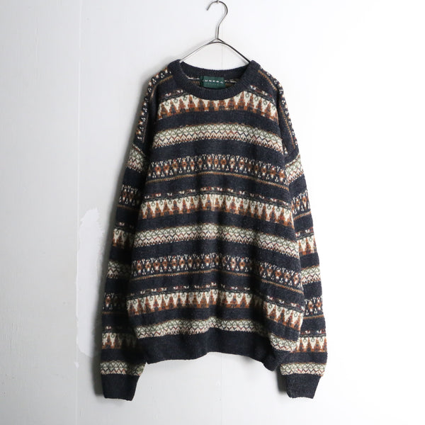 “TUNDRA” fair isle wool knit