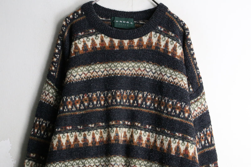 “TUNDRA” fair isle wool knit