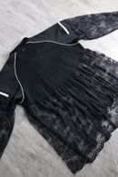 "Re:make" lace docking track jacket
