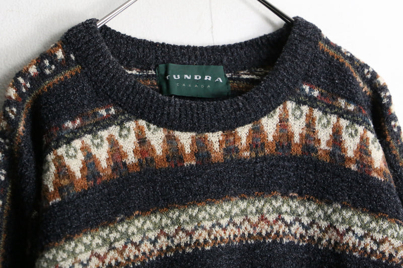 “TUNDRA” fair isle wool knit