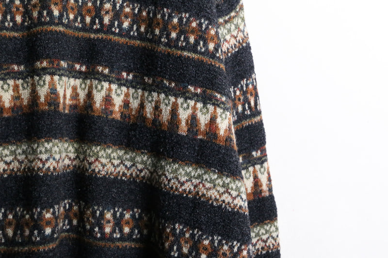 “TUNDRA” fair isle wool knit