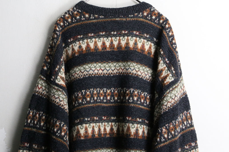 “TUNDRA” fair isle wool knit