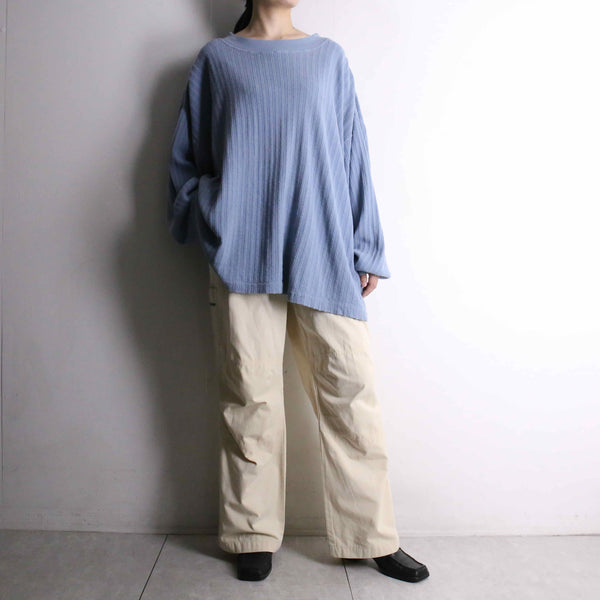 "KING SIZE" 3XL light blue color loose thermal long Tee