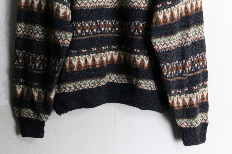 “TUNDRA” fair isle wool knit