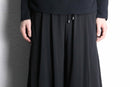 layered design black cropped pants