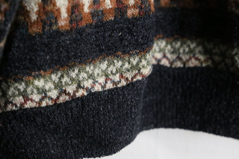 “TUNDRA” fair isle wool knit