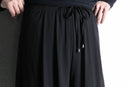 layered design black cropped pants