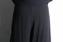 layered design black cropped pants