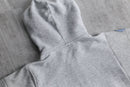 "Re:make" flower patchwork zip hoodie