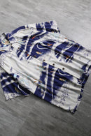 1990s KAHARA tropical sea graphic rayon shirt