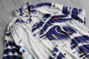 1990s KAHARA tropical sea graphic rayon shirt