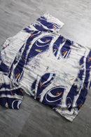 1990s KAHARA tropical sea graphic rayon shirt