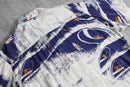 1990s KAHARA tropical sea graphic rayon shirt