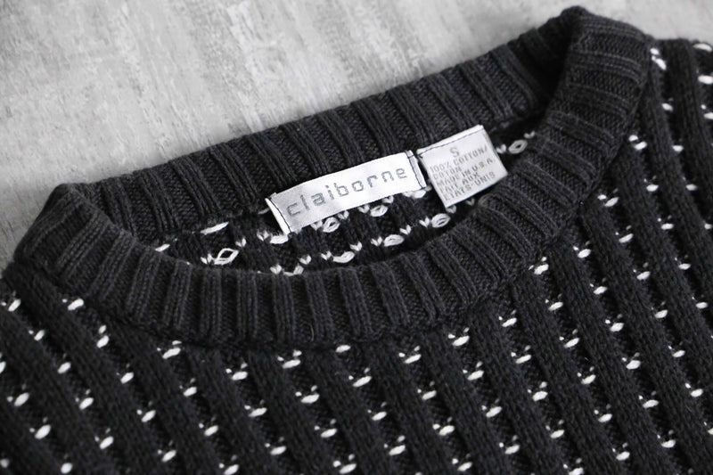 claiborne bird's eye like cotton knit