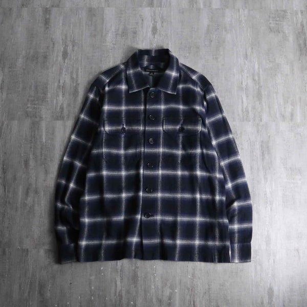 2000s BANANA REPUBLIC ombre cotton nel shirt