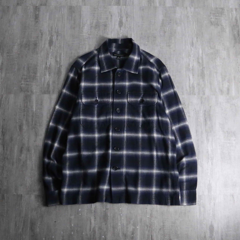 2000s BANANA REPUBLIC ombre cotton nel shirt