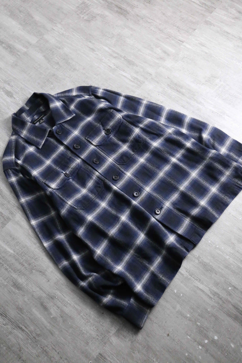 2000s BANANA REPUBLIC ombre cotton nel shirt