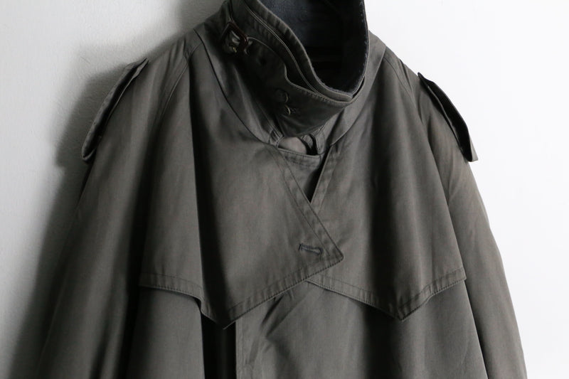 “KUPPEN HEIMER” dark gray trench coat