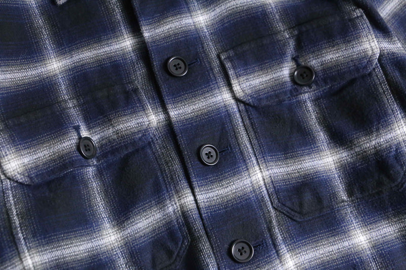 2000s BANANA REPUBLIC ombre cotton nel shirt