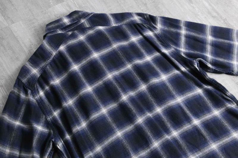 2000s BANANA REPUBLIC ombre cotton nel shirt