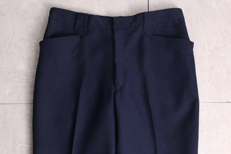 "vintage" indigo color flare pants