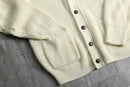 “ARROW” ivory rib knit cardigan