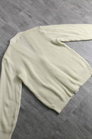 “ARROW” ivory rib knit cardigan
