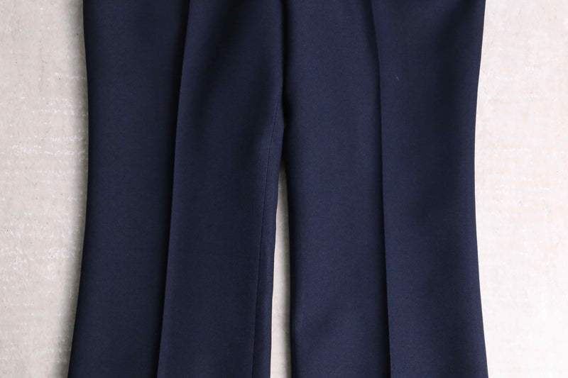 "vintage" indigo color flare pants