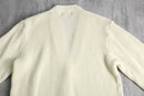 “ARROW” ivory rib knit cardigan