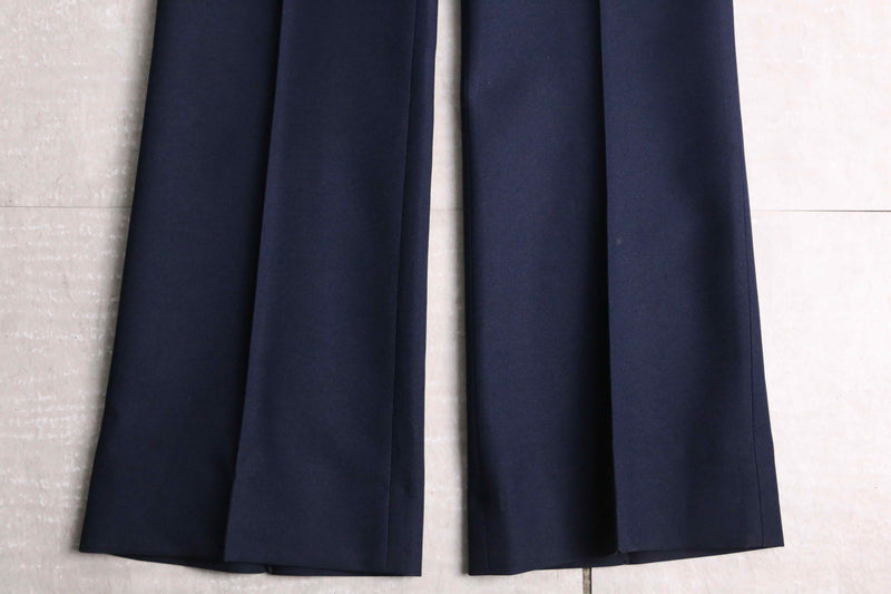 "vintage" indigo color flare pants