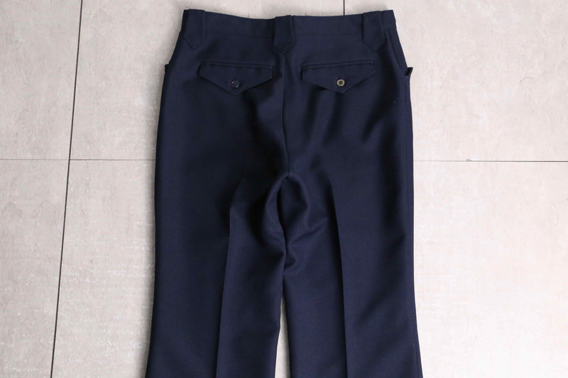 "vintage" indigo color flare pants