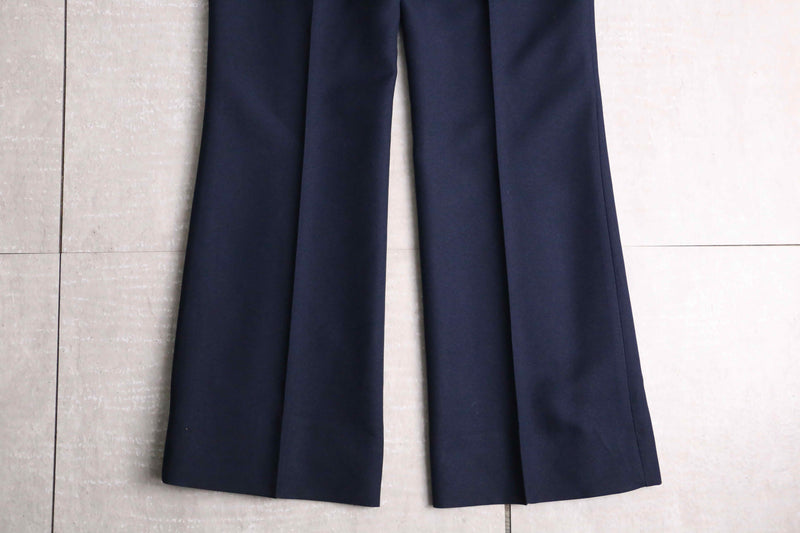 "vintage" indigo color flare pants