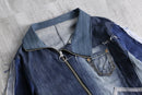 "Re:make" asymmetry denim jacket