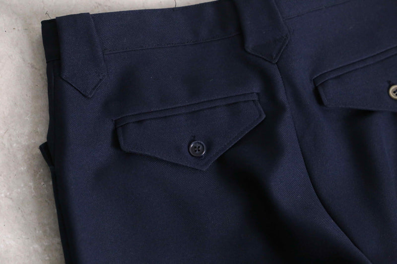 "vintage" indigo color flare pants