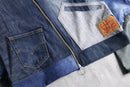 "Re:make" asymmetry denim jacket