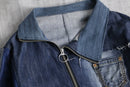 "Re:make" asymmetry denim jacket