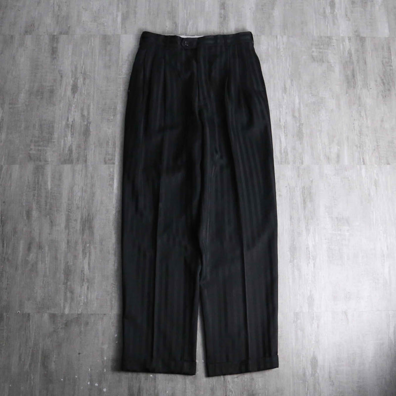 1970-90s vintage shadow stripe slacks