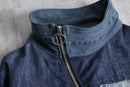 "Re:make" asymmetry denim jacket