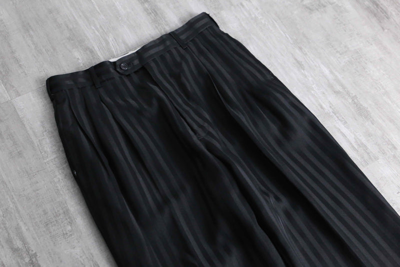 1970-90s vintage shadow stripe slacks