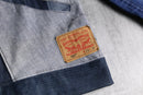 "Re:make" asymmetry denim jacket