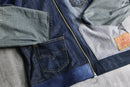 "Re:make" asymmetry denim jacket