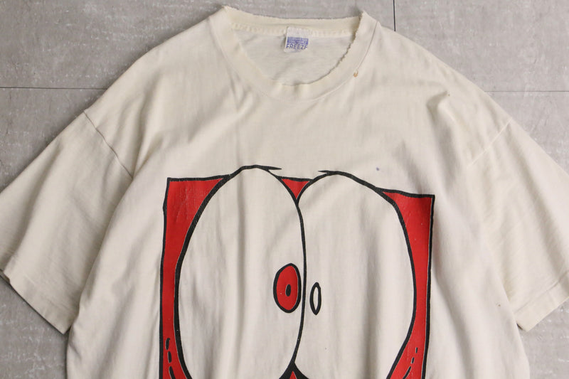 white STRESSED OUT print Tee