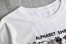 alphabet sheep design tee