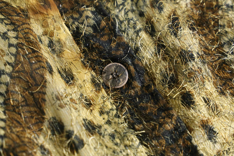 1980-90s leopard shaggy jacket