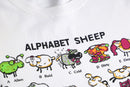 alphabet sheep design tee