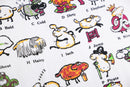 alphabet sheep design tee